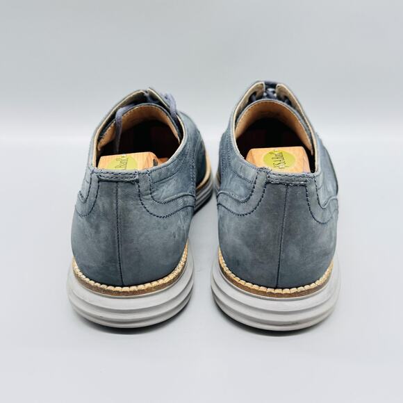 Cole Haan Shoes Mens 9 Blue Leather OriginalGrand Wingtip Oxford Dress Brogue main image 5